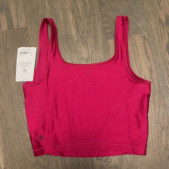 ATHLETA SHANTI SHINE CROP TANK TOP NWT AND NWOT cyclamen - Picture 2 of 4